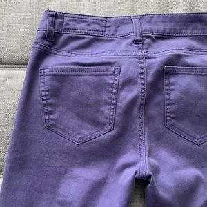 Purple skinny jeans